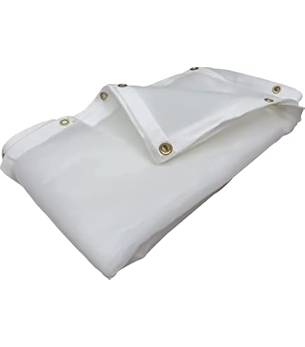 White) Super Heavy Duty Mesh Tarp Net Sail Sun Shade Awning